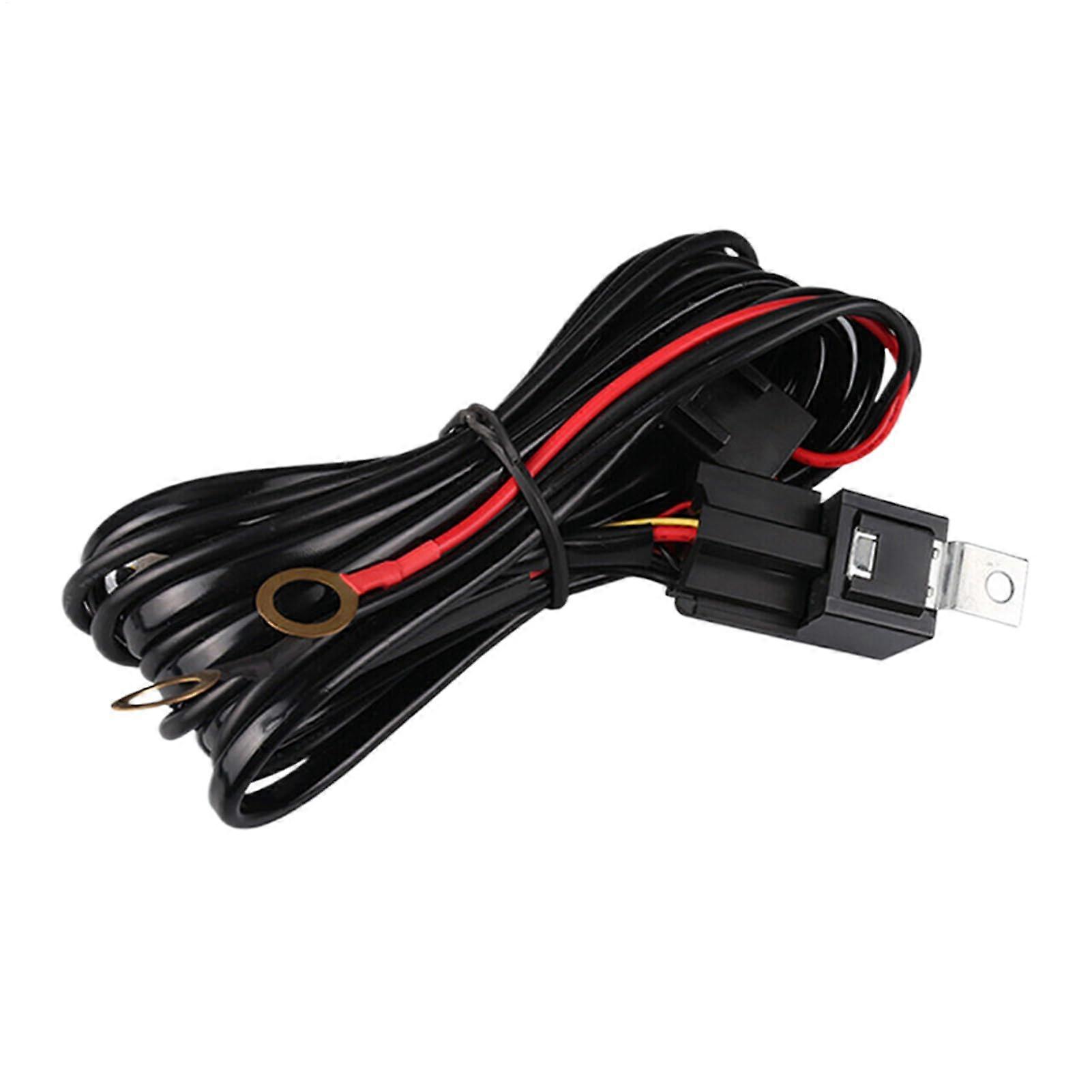 Light wiring harness set, wiring harness lighting  Electrical extension for headlights in offroad work vehicles and trailers.