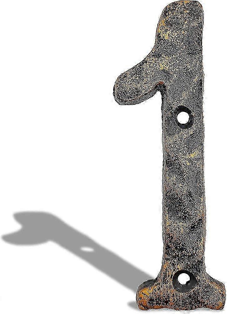 5.5 Inch Solid Cast Iron House Address Numbers - Unique Gift for Door Gate