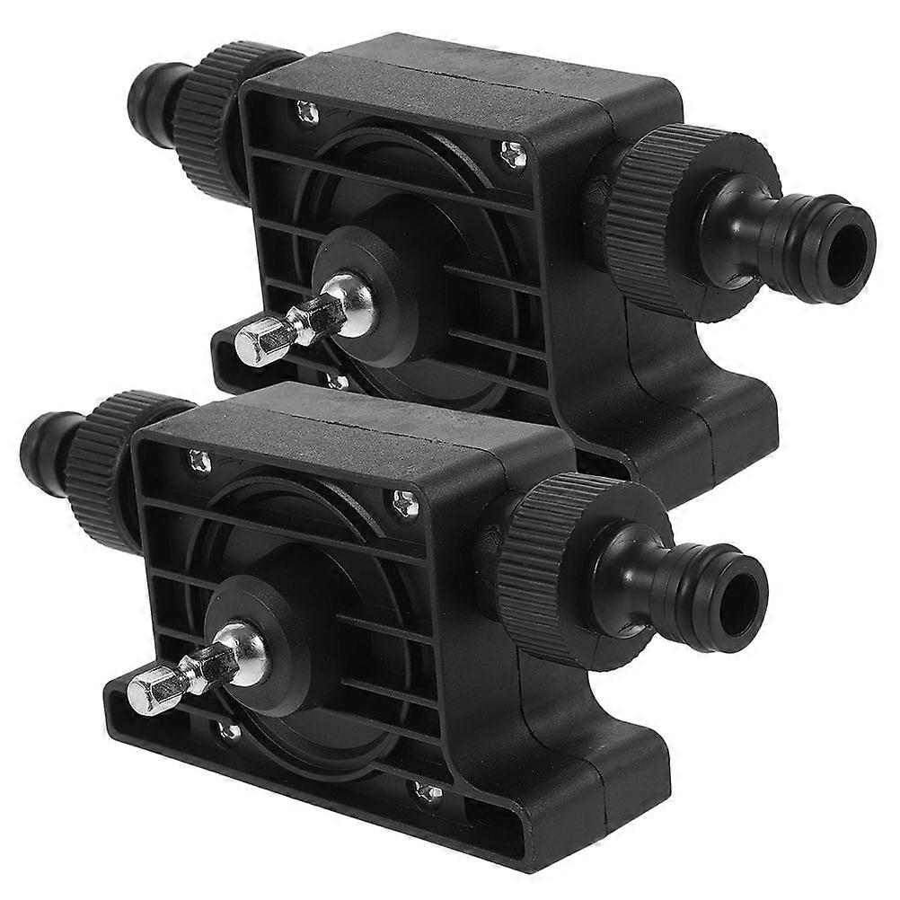 Compact Electric Drill Pump for Fish Tank Use with Durable Plastic and Metal Construction 2 Pcs