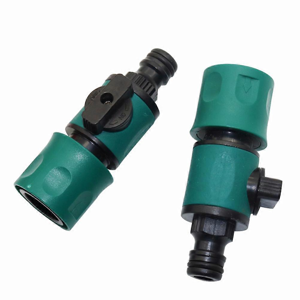 Green Plastic Internal Thread Quick Connector for Hose Use 20mm Diameter Fits Most Tubes