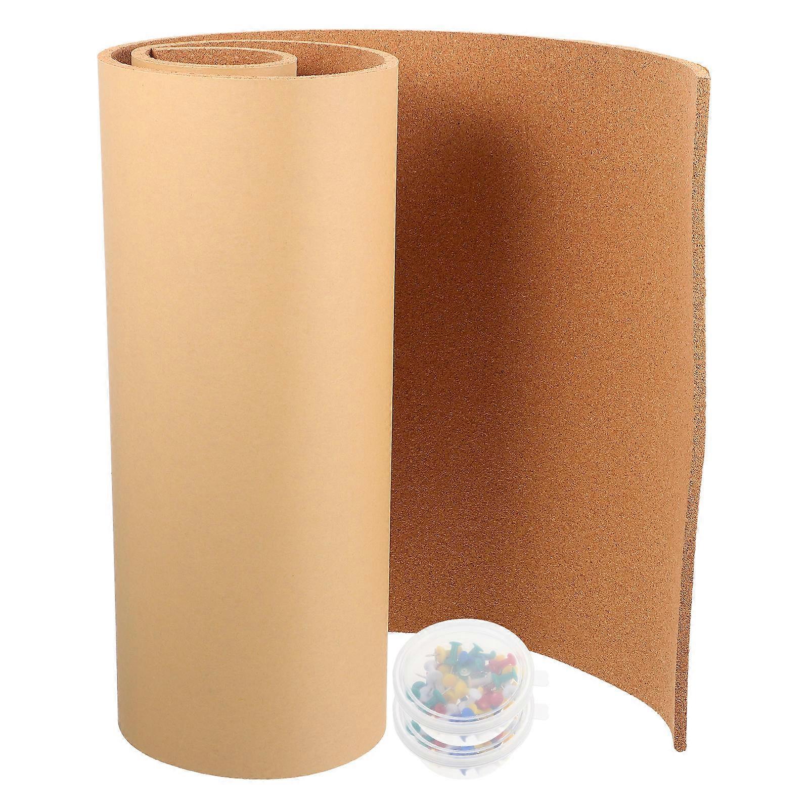 Cork Message Board Self-Adhesive Practical Notice Board 1Set for Home