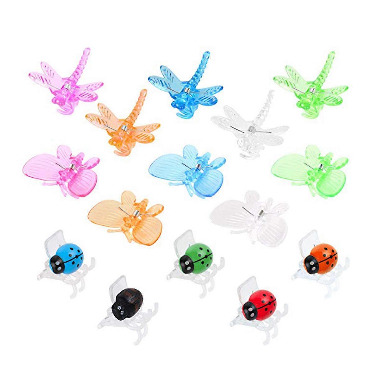 Orchid Clips for Garden Use Creative Plastic Fixed Clips with and Dragonfly Design 90pcs