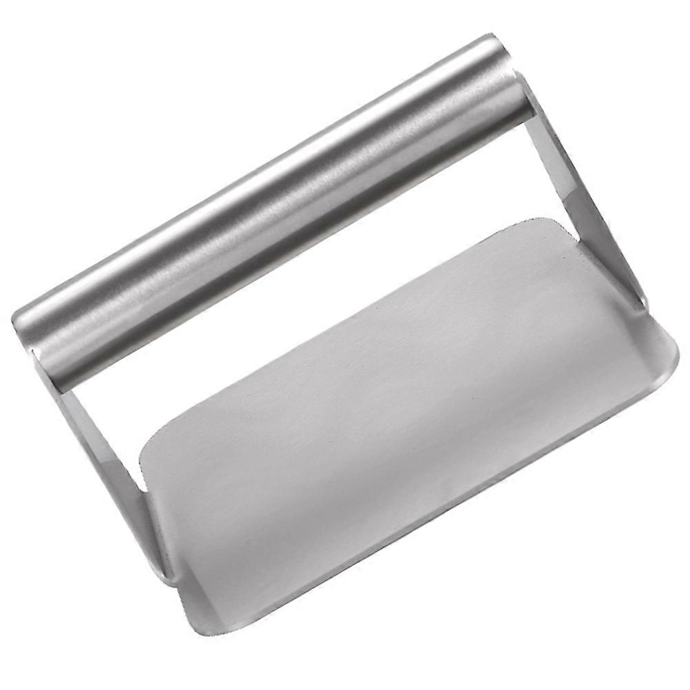 Burger Press Manual Professional Grilling Accessory Light Grey 14.3X14CM Meat Pressing Non-Stick Cooking 1Pcs