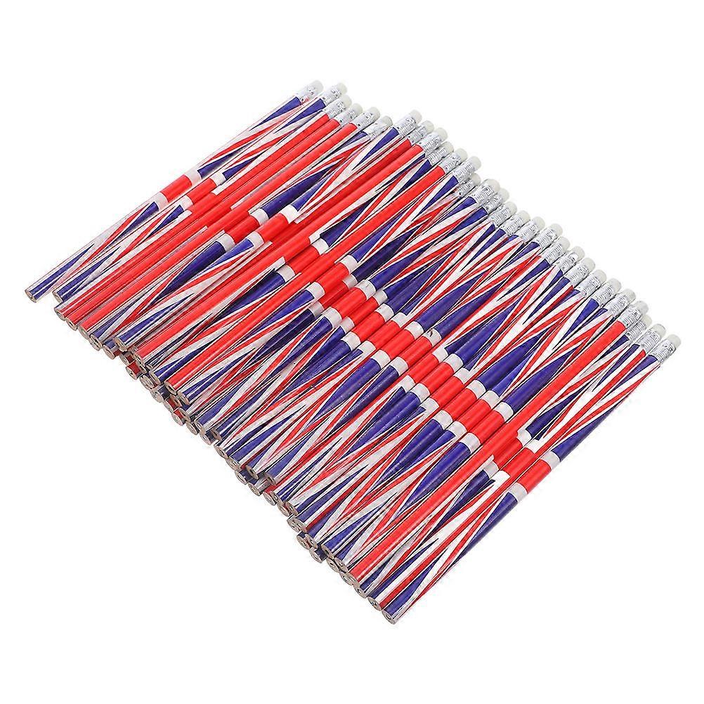 Colorful Flag Pattern Pencils – Lightweight Ergonomic Design for Drawing, Writing & School Use – Portable Cartoon Style Pencils for Artists and