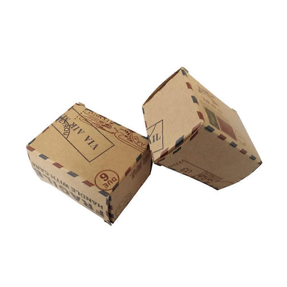 Light Brown Kraft Paper Mail Box for Storage Use Durable and Classic Design 40 Pcs