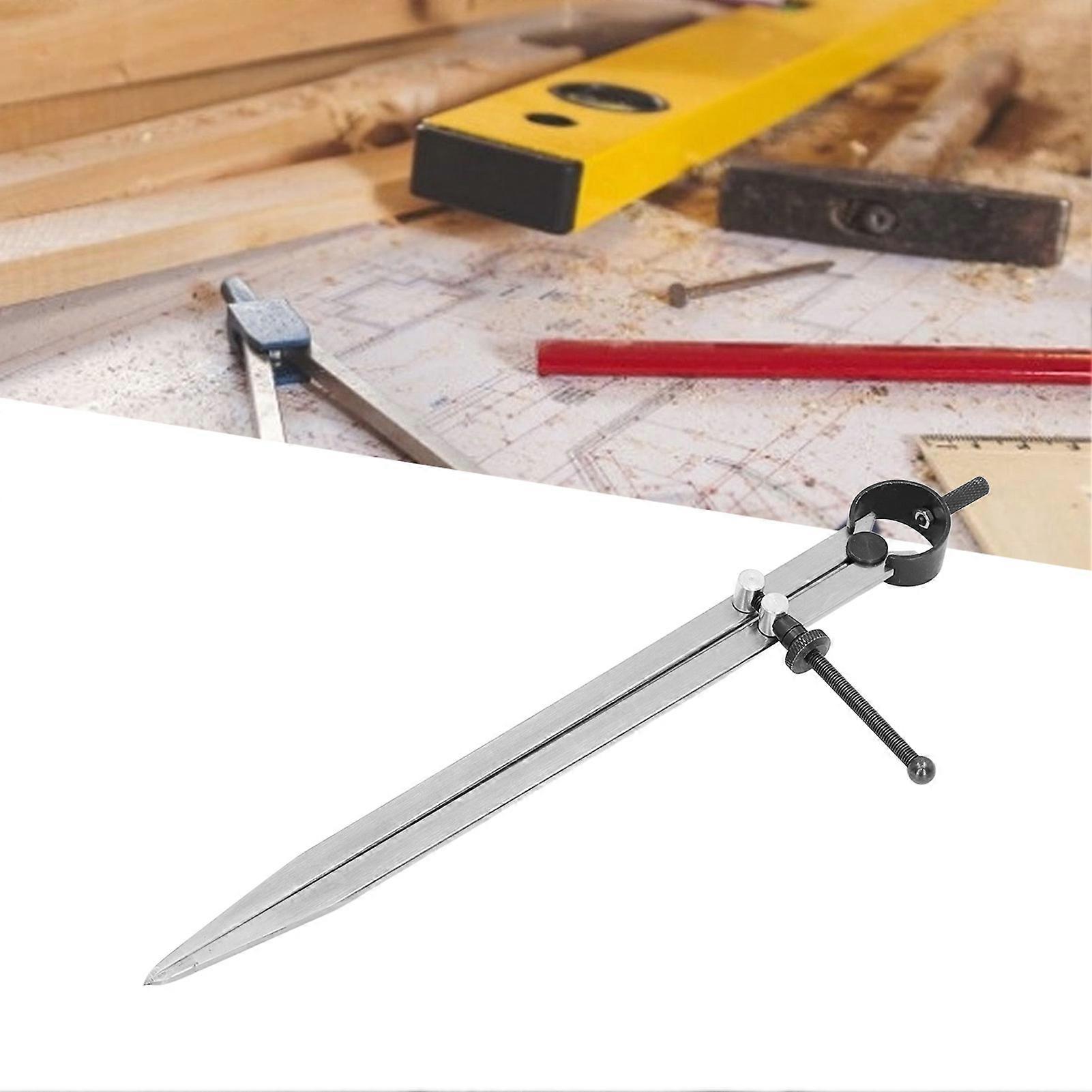 Wing Divider Adjustable Divider Calipers with Spring Nut for Leather Scribing and Marking250mm 