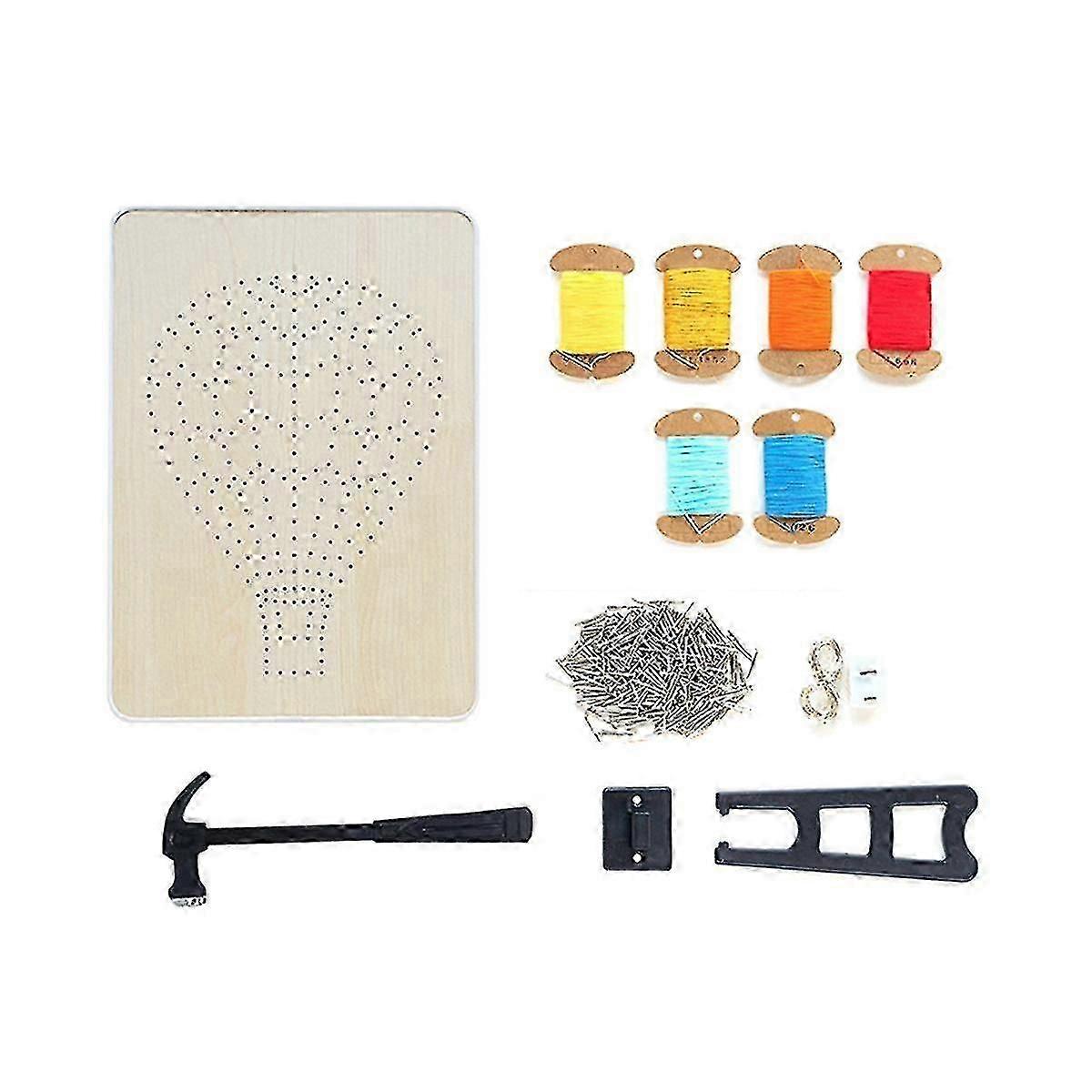 String Art Kit With Led Light Crafts Kit For Adults And Kids Diy String Art With All Necessary Acce Tw