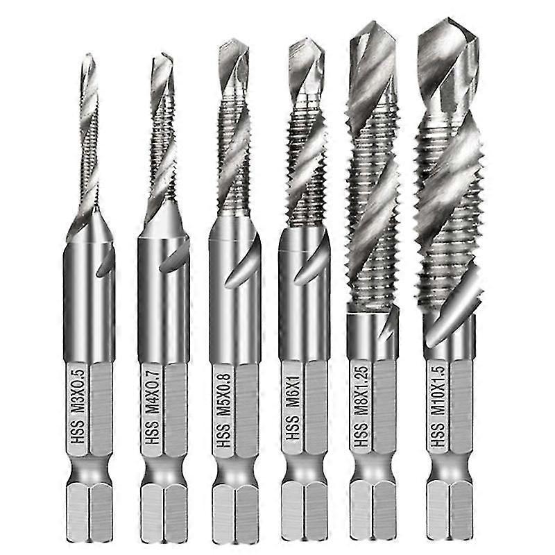 Power Tool Accessories Drill Bits Set High Speed Steel Driller Solid Brad Point Drill Bits Metal Multi Usage Twist Bits(1set, silver)