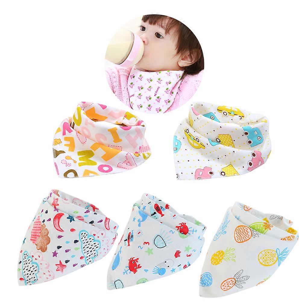 Baby Bibs For Newborns Fashion Style Teething Feeding Saliva Protection Assorted Color Water Absorbent 10Pcs