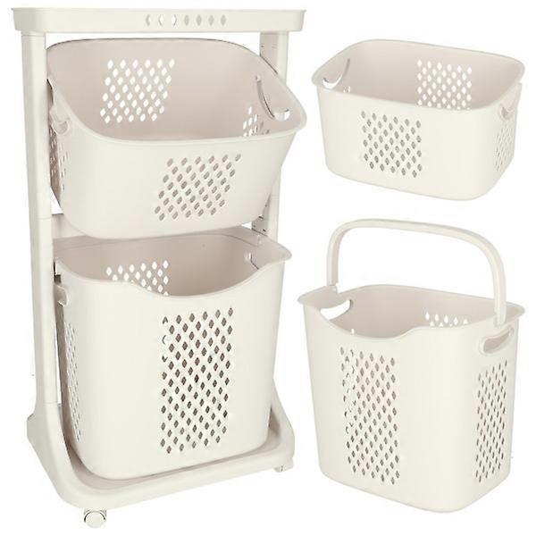Dirty laundry basket, mobile, laundry storage, space saving, home organization