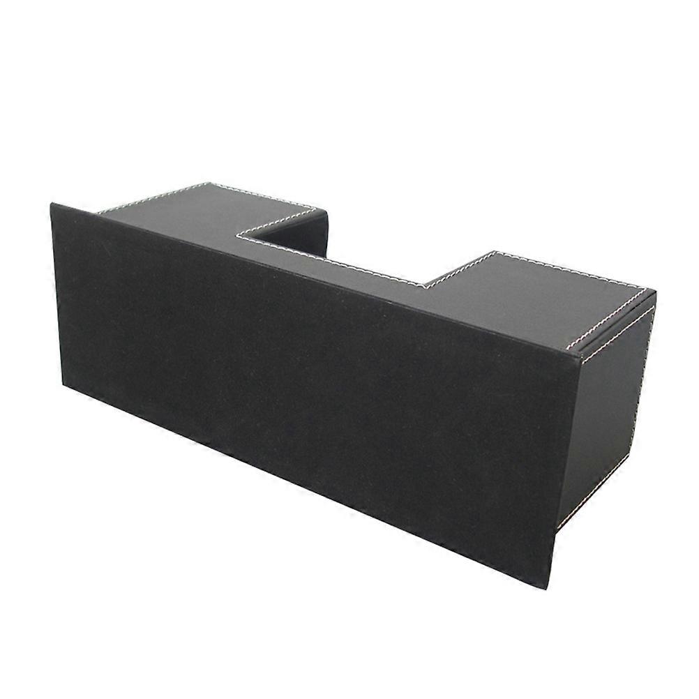 Desktop Organizer with 4 Compartments for Business Use Black 4.5 x 3.2 Inches