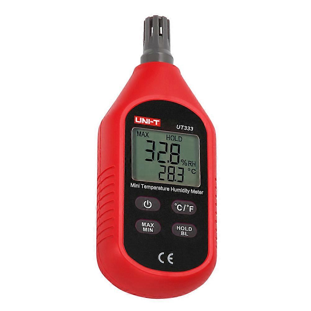 Mini Hygrometer Professional Industrial LCD Display Temperature Humidity Meter Red