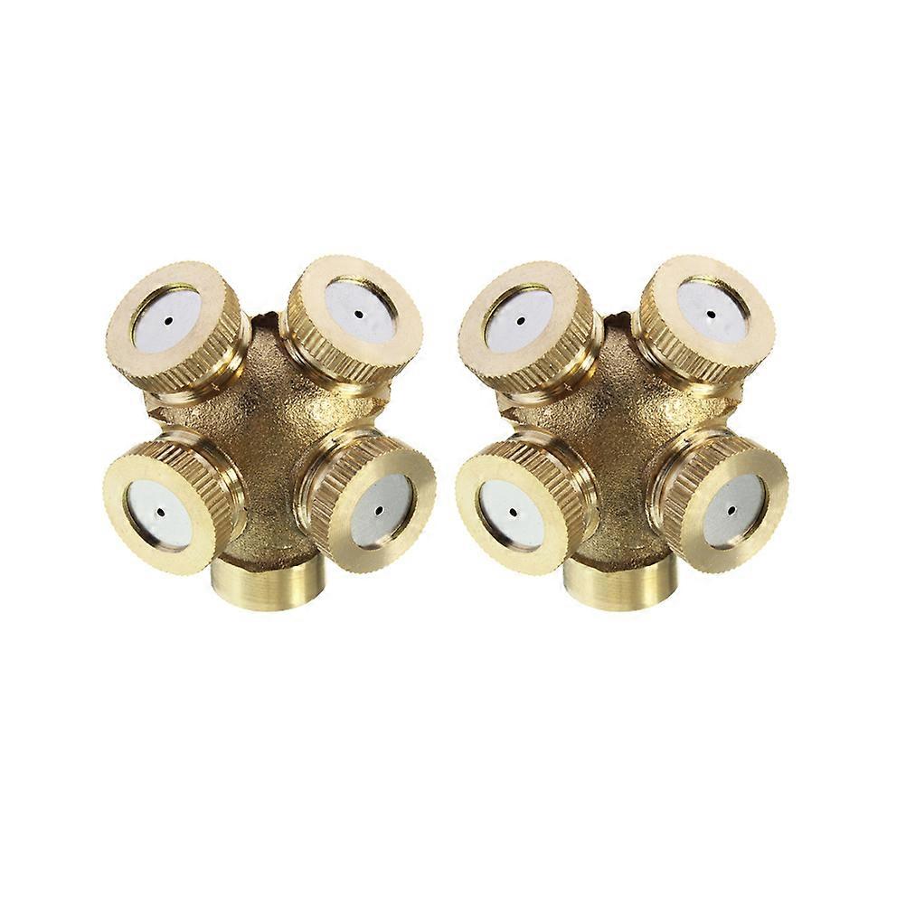 Golden Copper Sprayer for Garden with 4 Hole Mist Nozzle M14x1.5