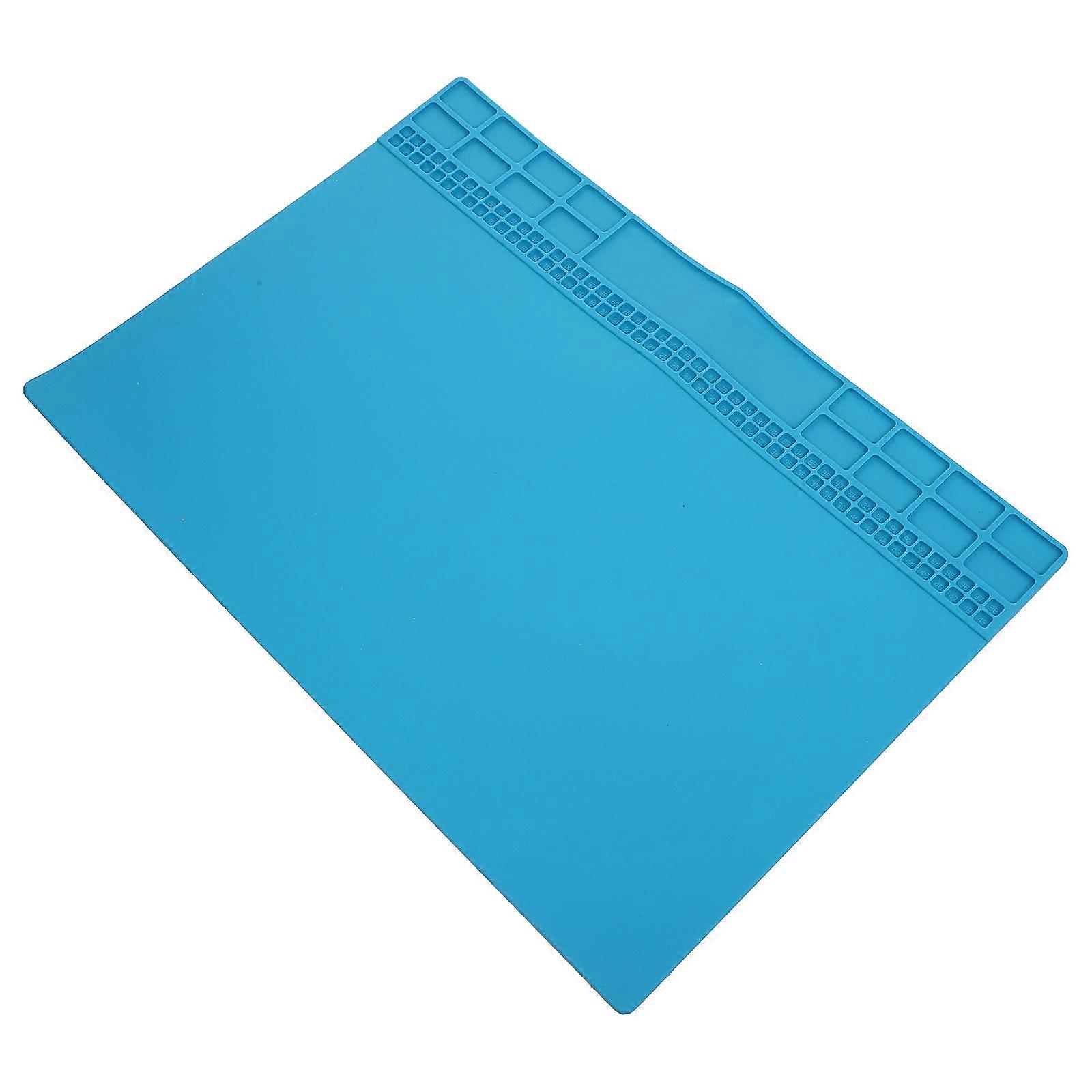 Electronics Repair Silicone Mat Heatproof Silicone Mat Men Women 35X25CM Rectangular Screw Parts Storage 1Pack