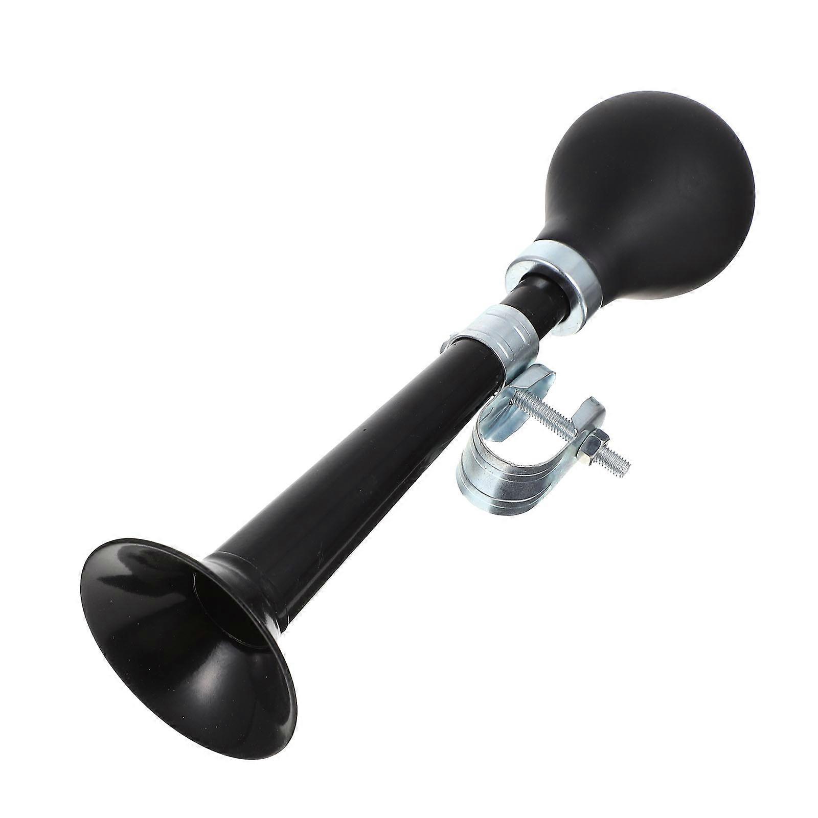 Design Bike Bell with Clear Sweet Loud Tone for Bike Use Black PVC Iron Plating 2.5x3.5 inches