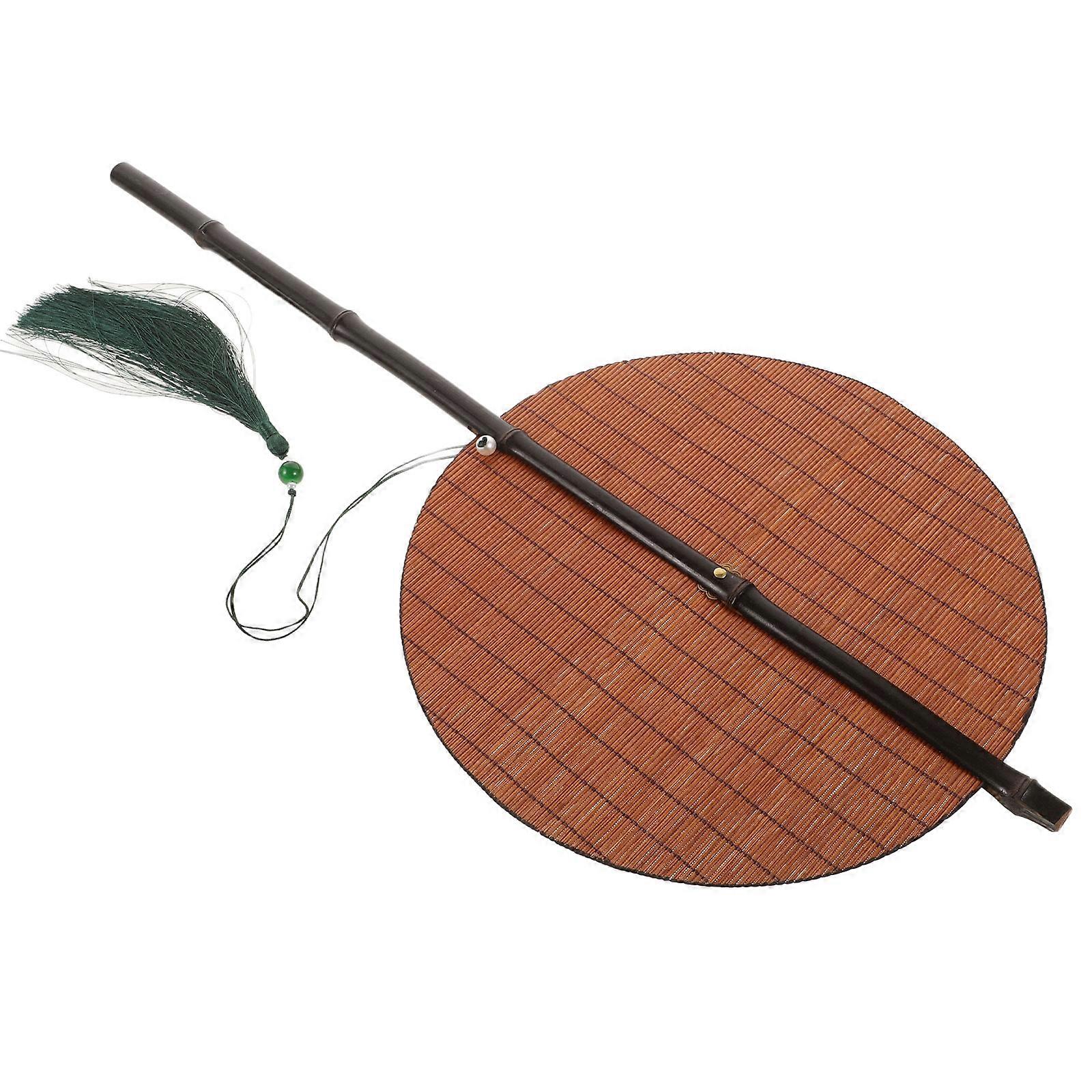 Round Foldable Bamboo Fan for Decor Multi Color Hand Held Fan with Comfortable Experience