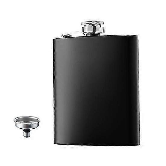 6 Oz ματ φιάλη ισχίου από ανοξείδωτο χάλυβα στεγανό με χοάνη Never-Lose