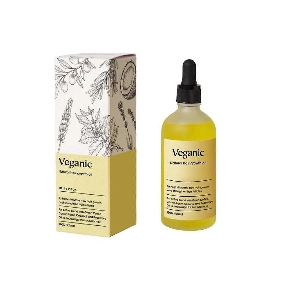 天然育毛オイル、ヴィーガン天然育毛オイルヘアケア 60ml