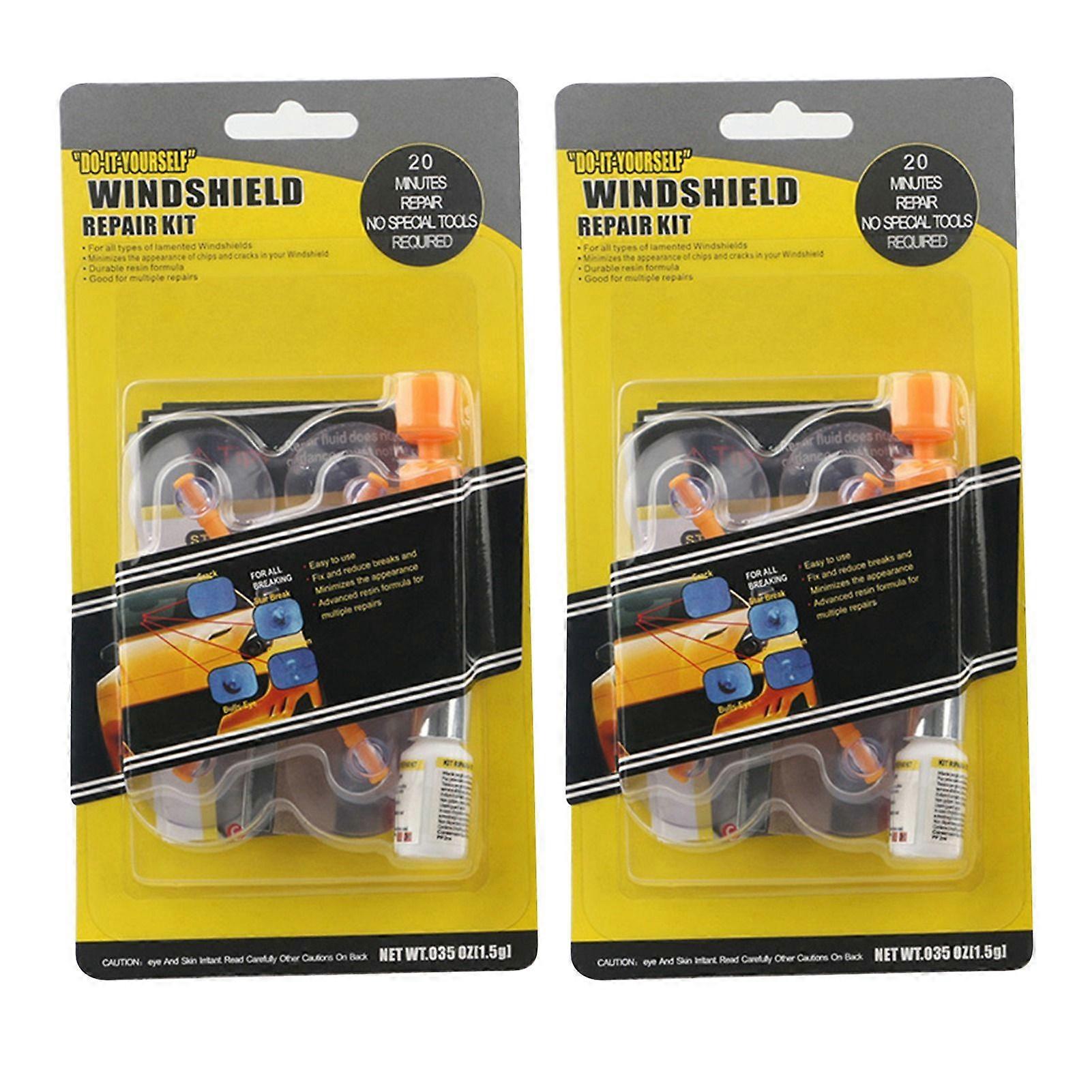 Quick Fix Windschutzscheiben-Reparaturflüssigkeit für Späne, Risse