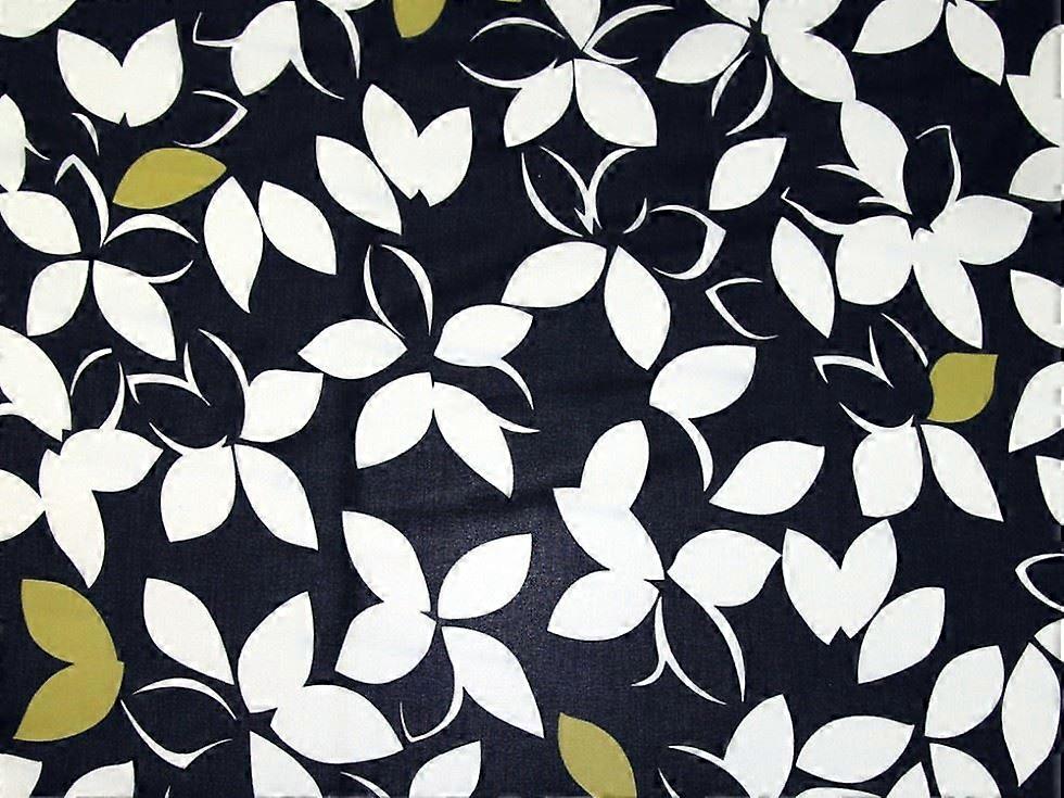John Kaldor Ice Sheer Chiffon Fabric Black & Lime - per metre