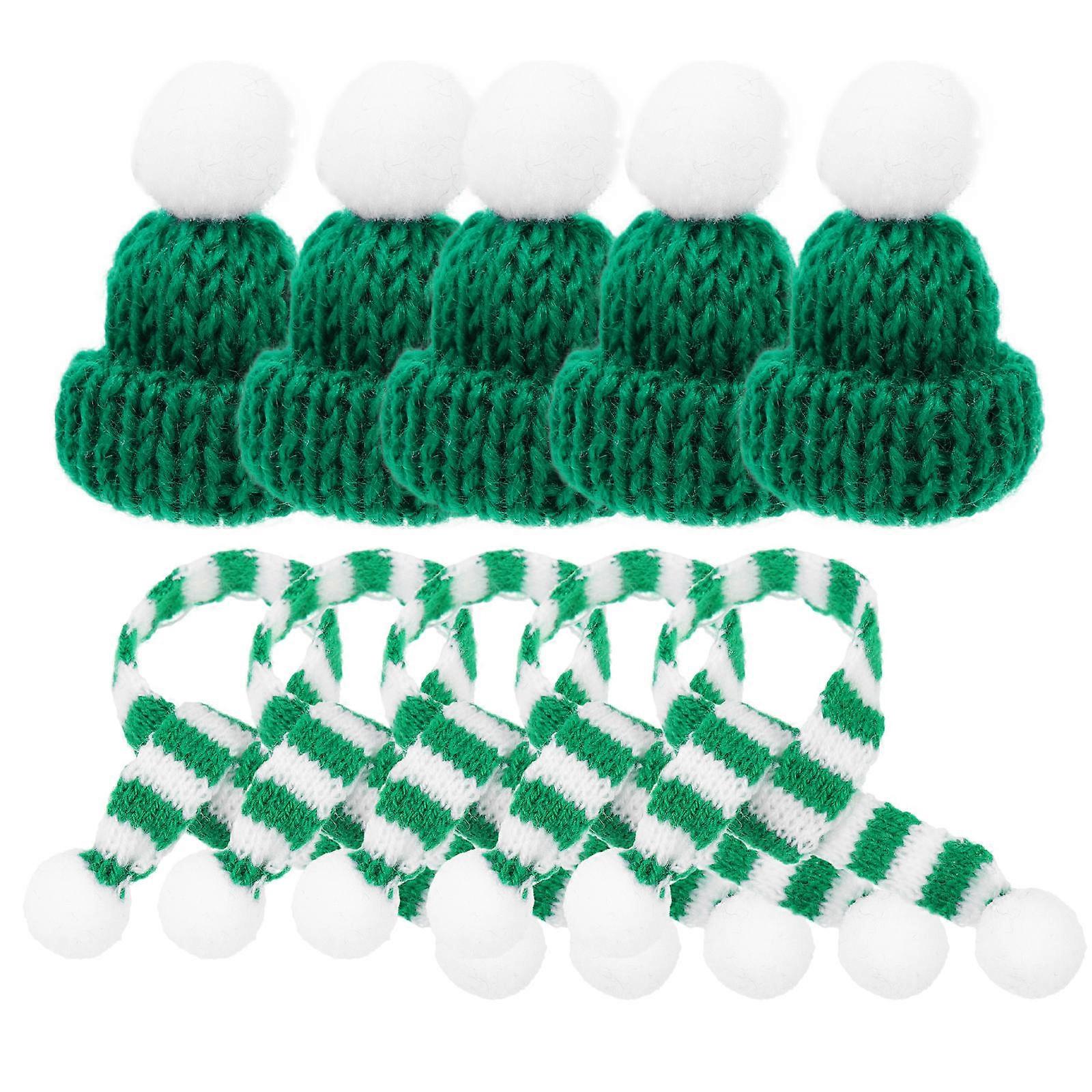 Versatile Mini Hats Ensemble for Bottle Covers and Ornamental Use