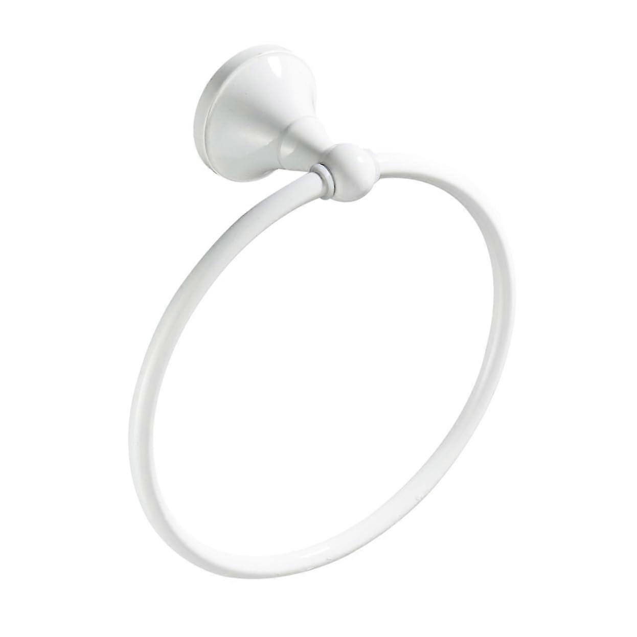 Round towel rack for wall mounting in the bathroom made of brass, stylish and practical design