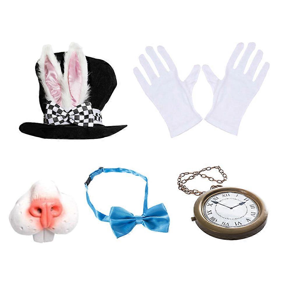 Easter Party Decorations Set Including Bow-tie Gloves Watch And Fake Nose For Friends Attending The Festivities In Assorted Color 1 Set