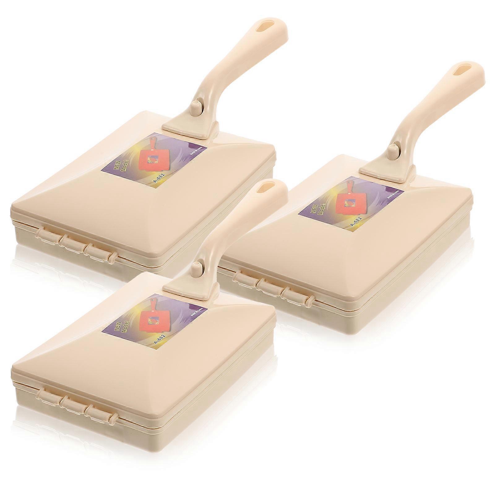 Reusable Lint Cleaner 3Pcs Double Roller Handle Brush For Pet Owners Designed For Clothes Care And House Cleaning