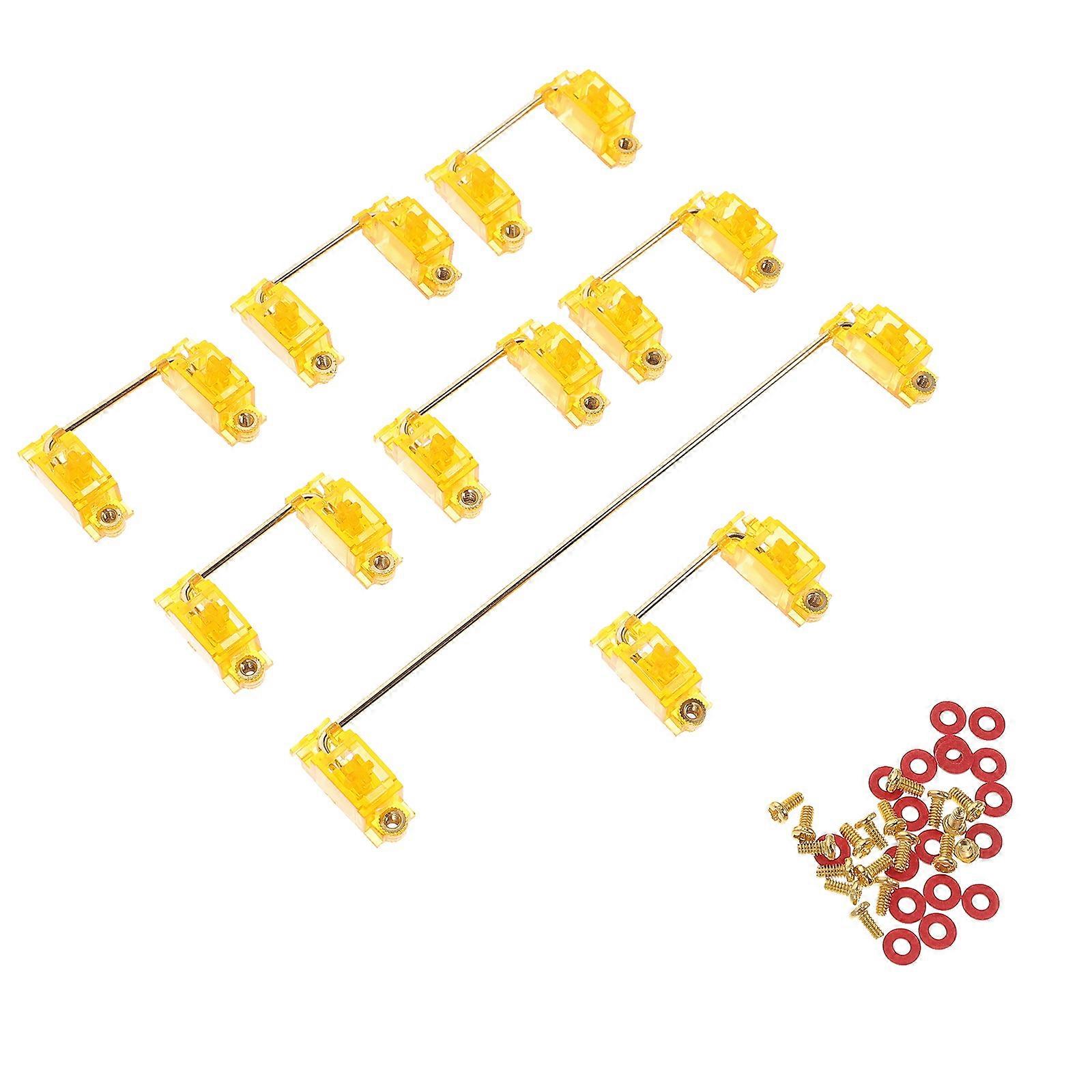 Plated Satellite Shaft Stabilizer Set for Large Keycap Mechanical Keyboards – High Stability, Easy Installation, Reliable Performance, Not Compatible