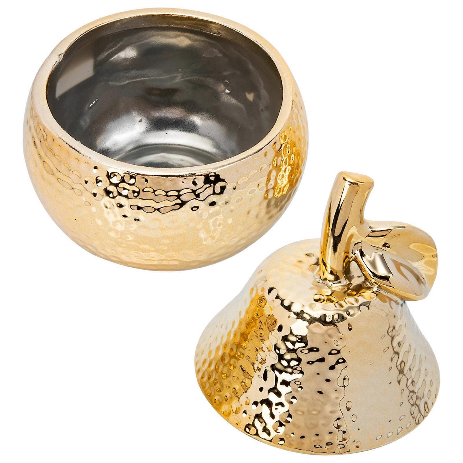 Ceramic Candy Dish Kitchen Use Pear-Shaped Food Preservation Feature 1Set