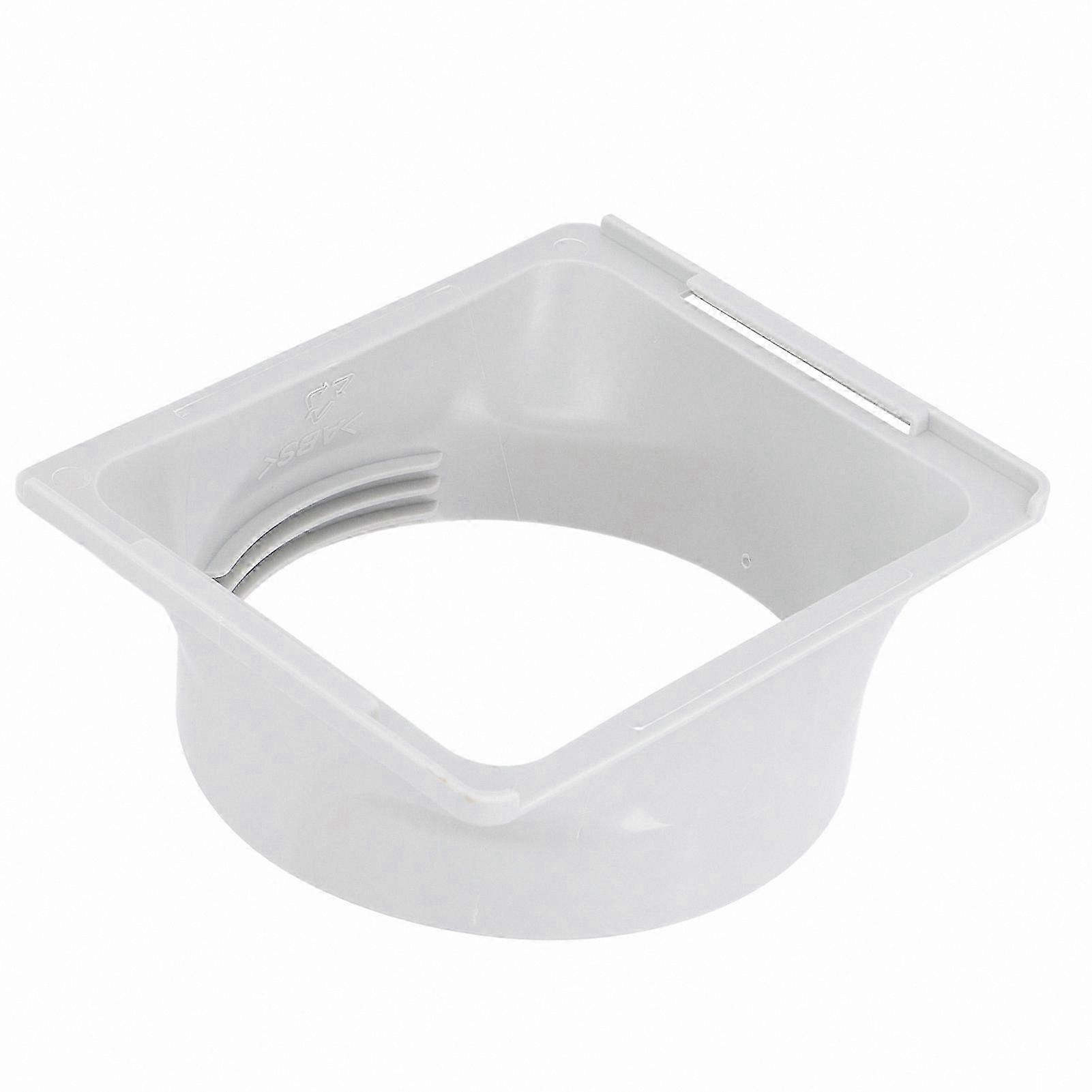 Universal Air Conditioner Exhaust Hose Adapter - ABS Material, Square to Round Design, Portable Duct Coupler with Threaded Connection