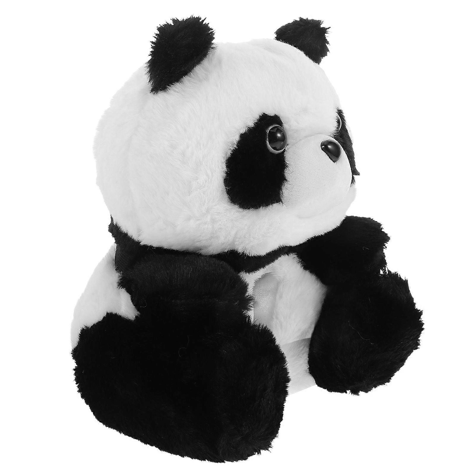 Cute Panda Car Tissue Canister for Car Use Durable Plush Multi Color 6.5 x 4.3 x 3.1 Inches