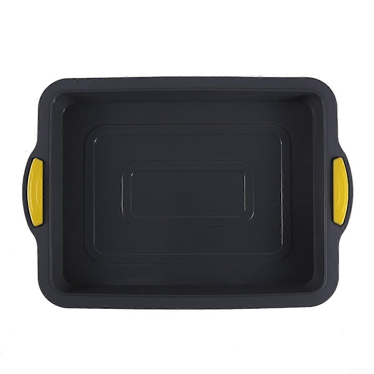Square Silicone Cake Pan Nonstick Easy-Release 27.9 Cm Grey Y Bakeware For Brownies And Mousse