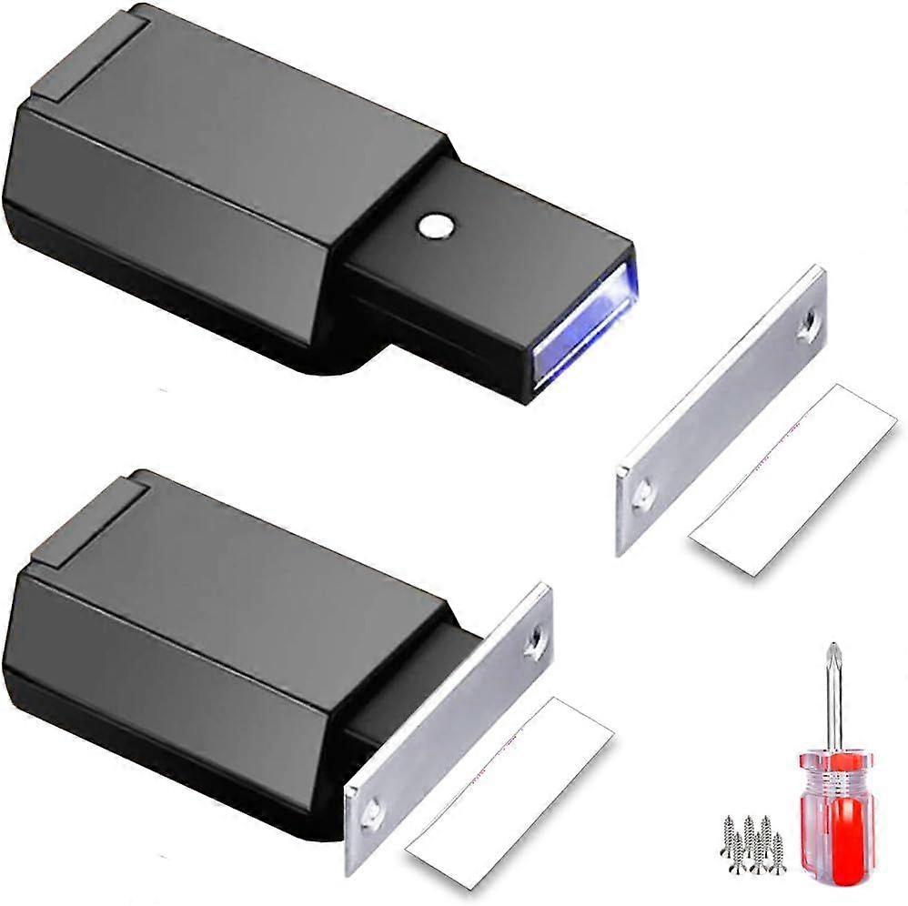 Push to Open Door Latch Cabinet Hardware 2 Pack Magnetic Push Latch & Lock Heavy