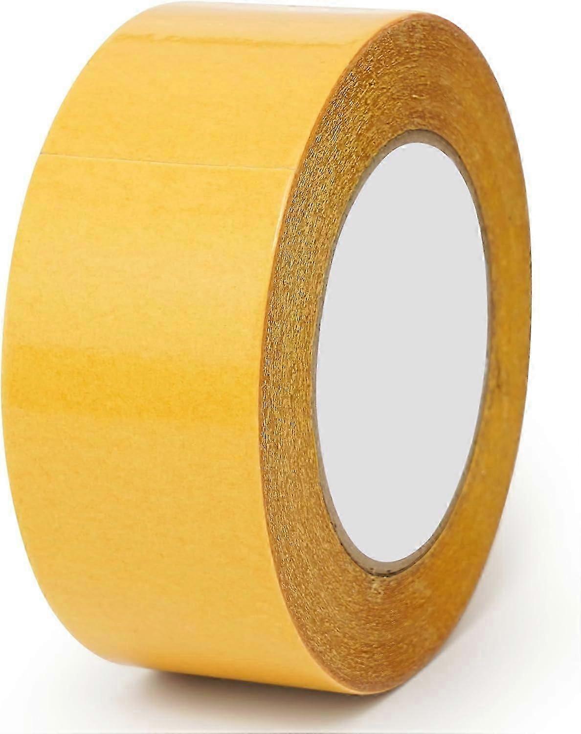 شريط سجاد مزدوج الوجهين ، شريط سجادة لاصق قوي لإمساك الخشب الصلب ، البلاط ، الأرضية الخشبية 50 مم × 25 م