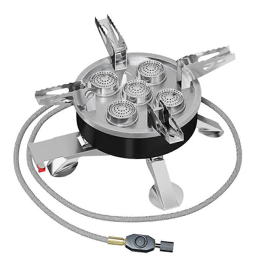 11800W High Power Camping Stove 5-Core Butane Gas Burner Foldable Stove with Carrying Bag for Camping Picnic Hiking Backpacking