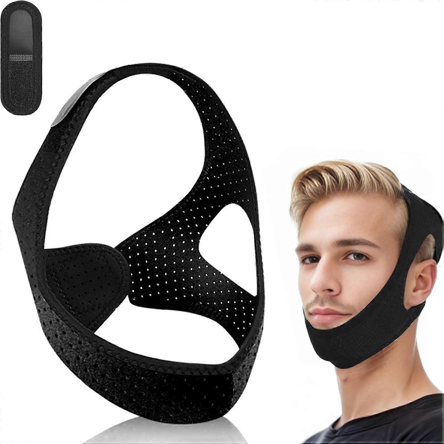 Chin Strap for Sleeping,Comfortable Anti Snoring Devices,Adjustable Breathable