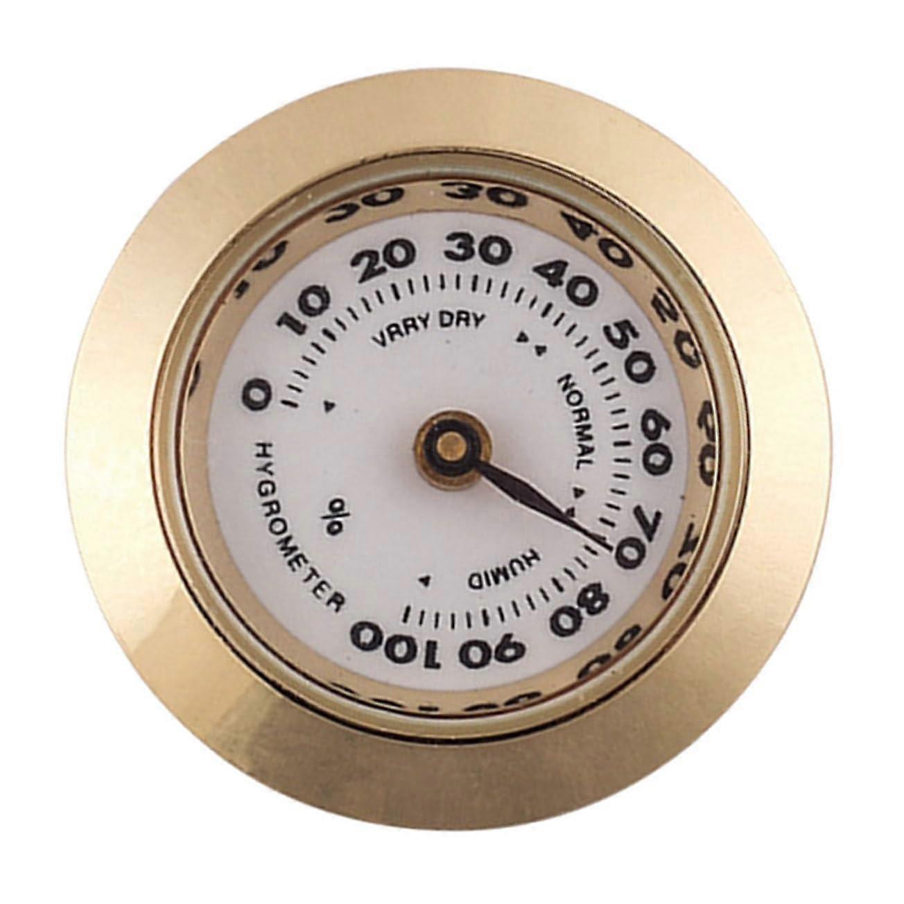 Hygrometer Humidity Gauge Humidor Accessory Humidity Meter Humidors Analog Hydrometer Mechanical Small Metal