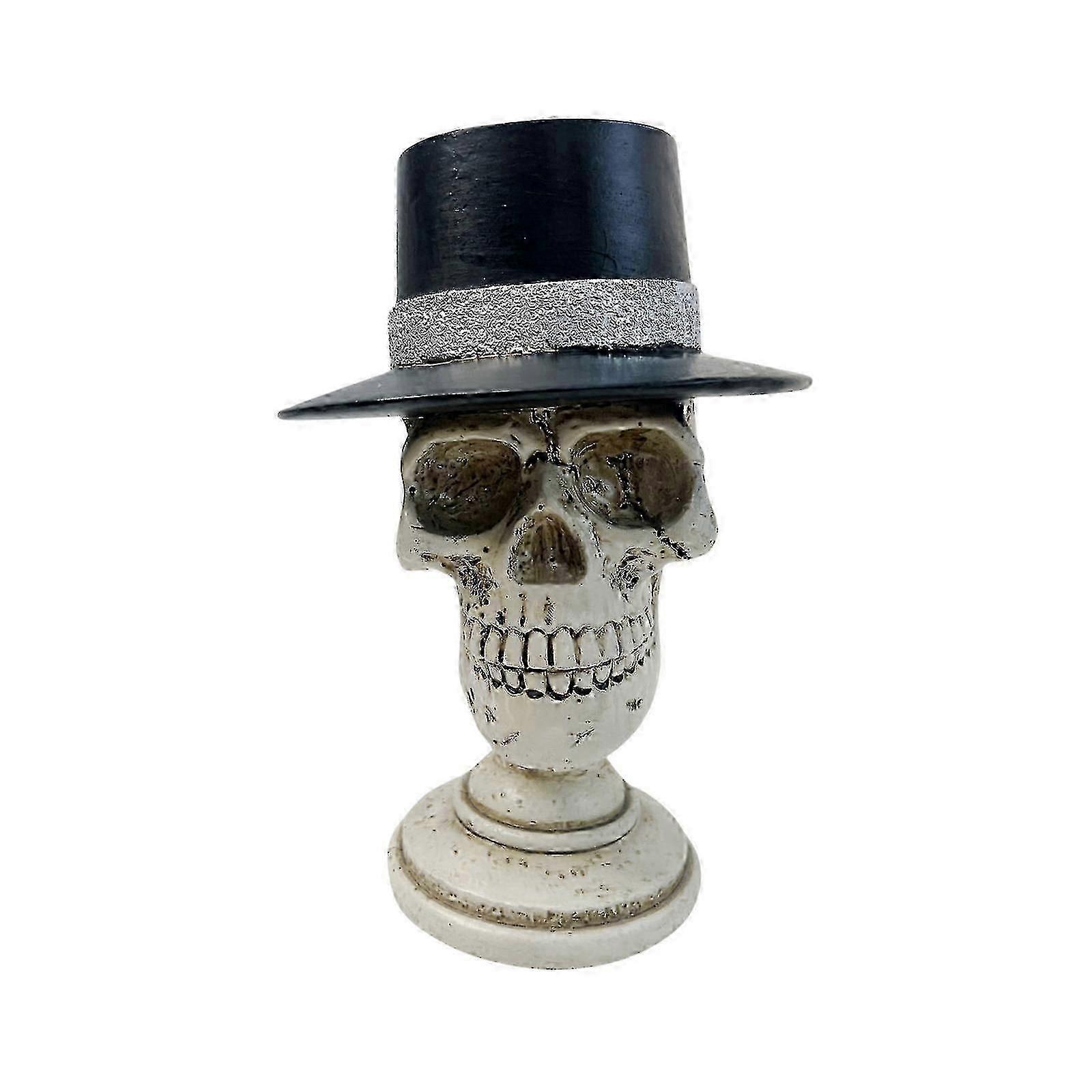 2025 Halloween Skeletons Resin Realistic Fake Simulation Human Skull Headbone Model Halloween Prop Realistic Mini Skeleton Spooky