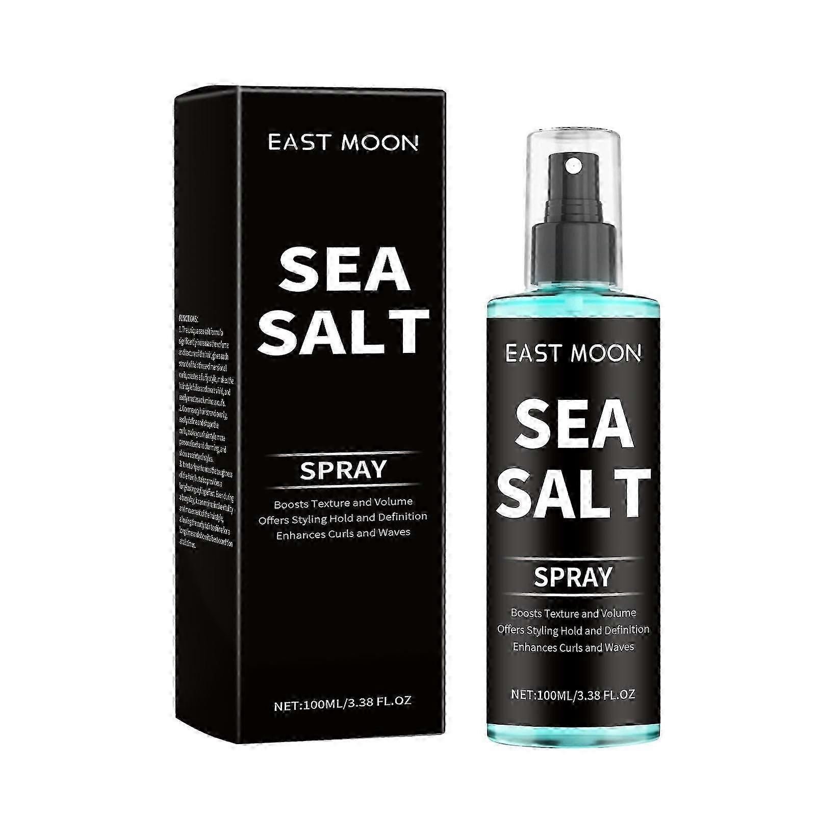 East Moon sea salt curl spray, long-lasting styling elastic curls, lazy refreshing hair spray