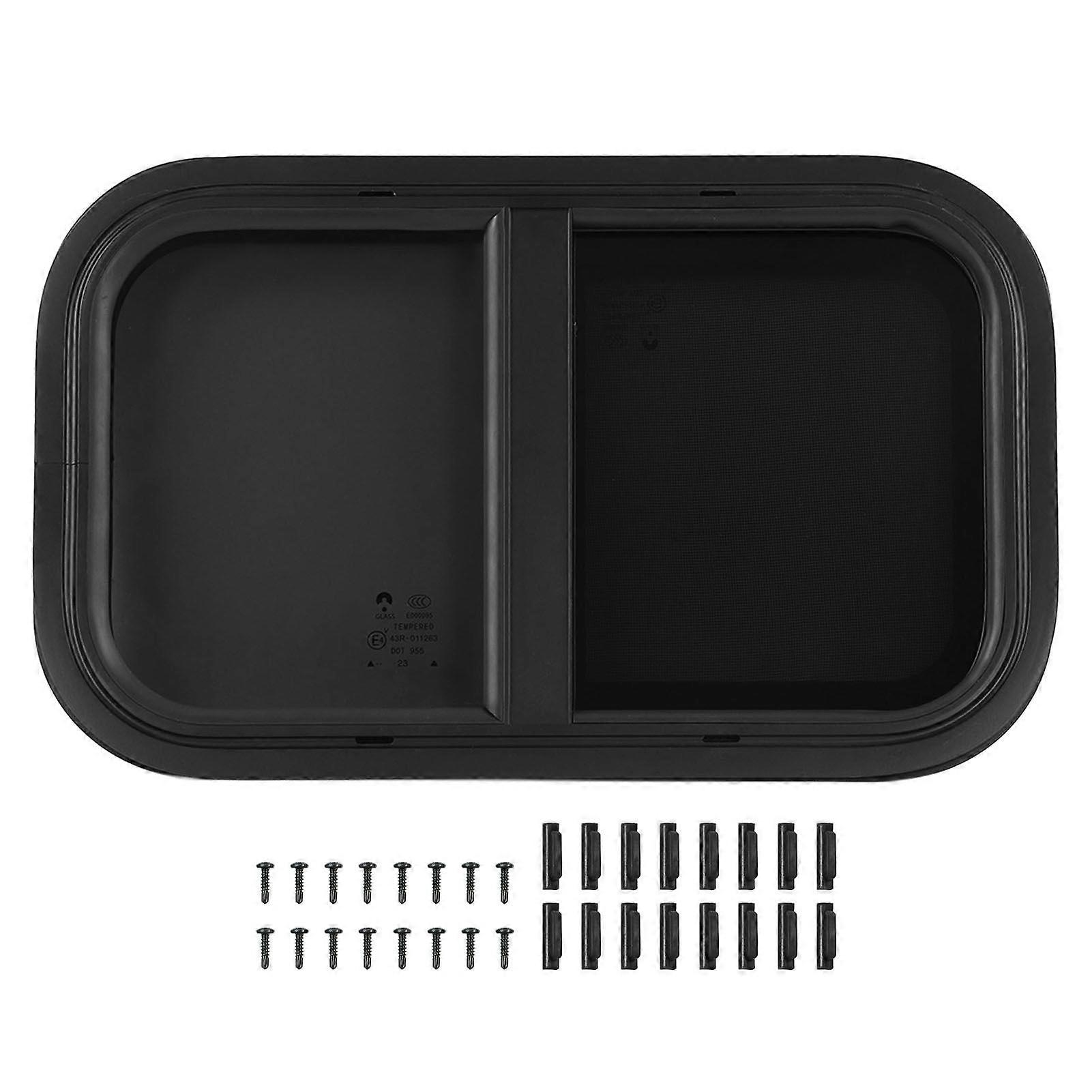 RV Push Pull Window Rounded Corner Waterproof Sealed UV Proof Smooth Polished For Camper Engineering Vehicle