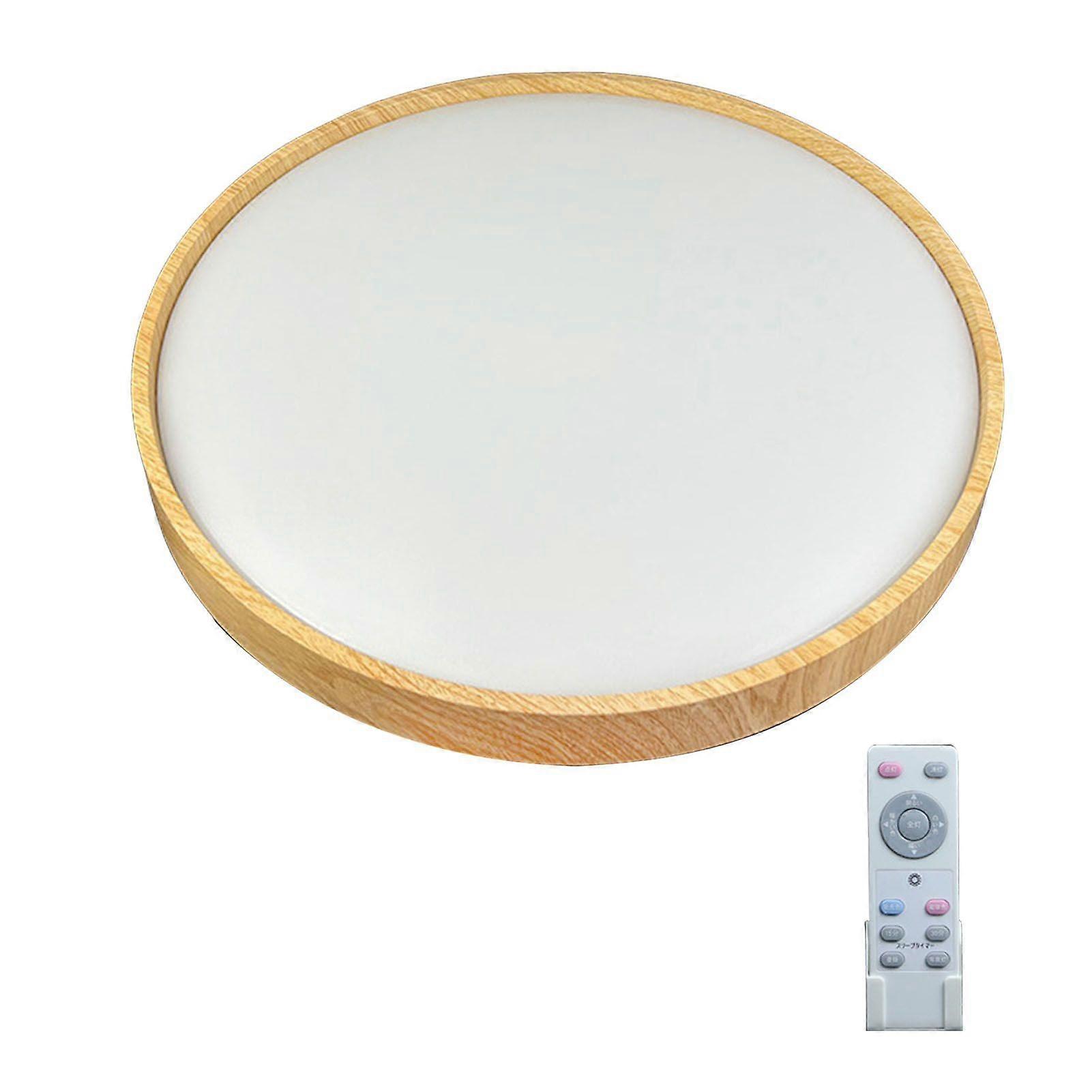 LED Ceiling Lamp Dimmable 2700K to 6500K Eye Friendly Modern Round Ceiling Light with Remote for Bedroom Hallway Balcony 40W (380mm / 15in Diameter)