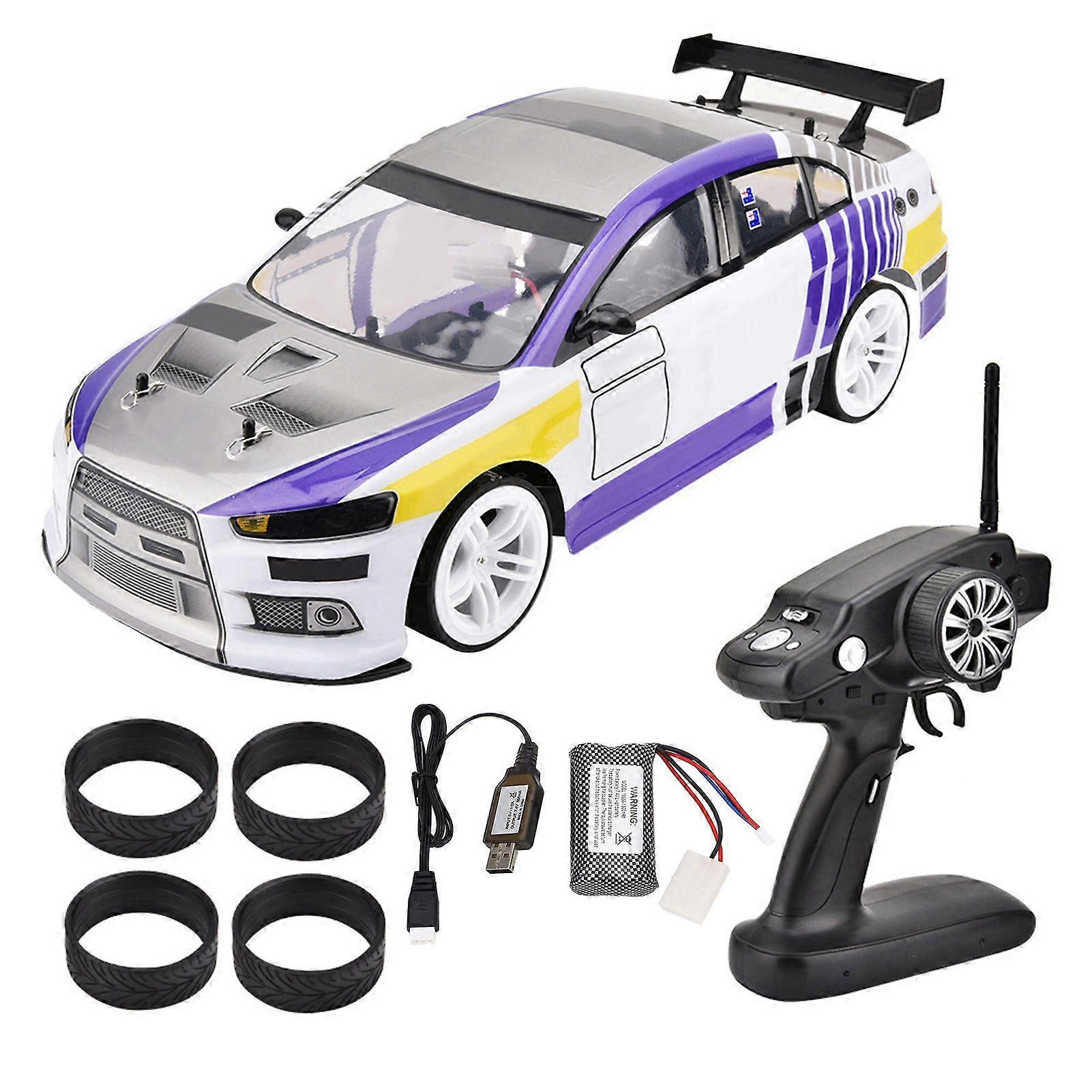1/10 4WD Remote Control Model RC Racing Car Drift Toy Vehicle (Two Batteries For Car)