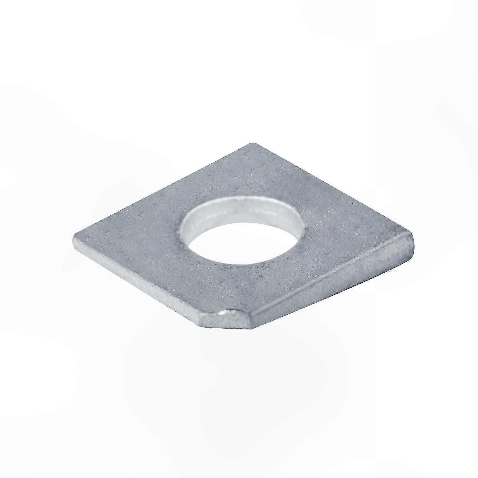 50 Pack Square Beveled Washers, 1/2" Size, 1-1/8" x 1-1/8", Hot Dipped Galvanized for Structural Applications