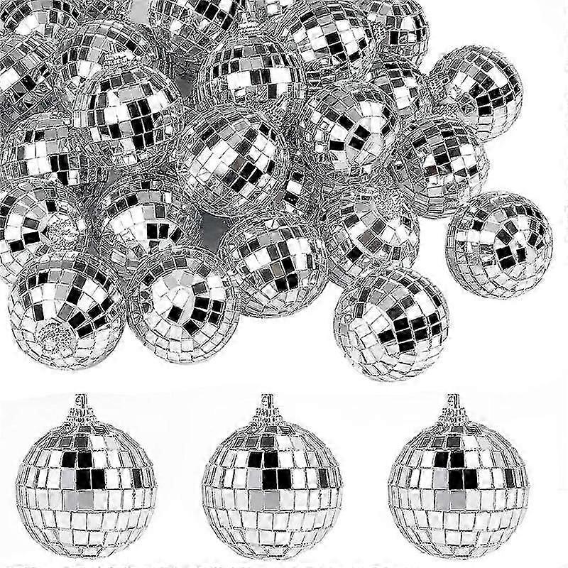 mirror balls 2 inches disco party decorations 30 pcs
