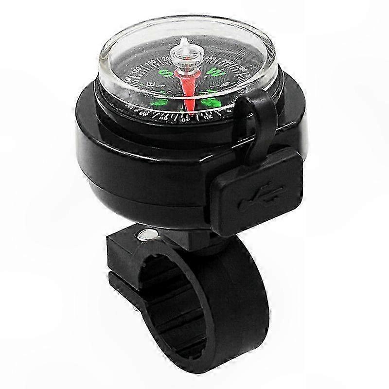 Waterproof USB Motorcycle Charger with Compass and Fast Charging Navigation Solution