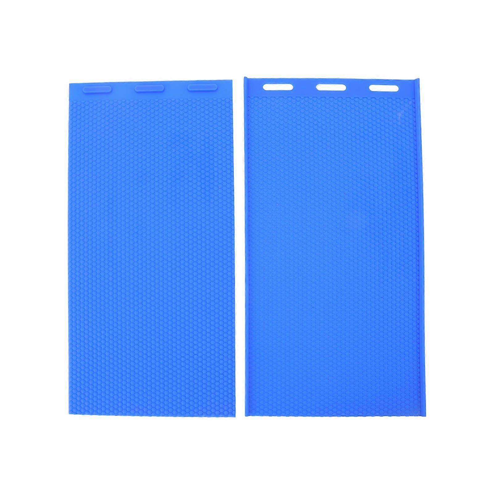 2Pcs Silicone Beeswax Sheet DIY Mold Soft Press Sheet Mould Tools Beeswax Embosser Machine for Beekeeping