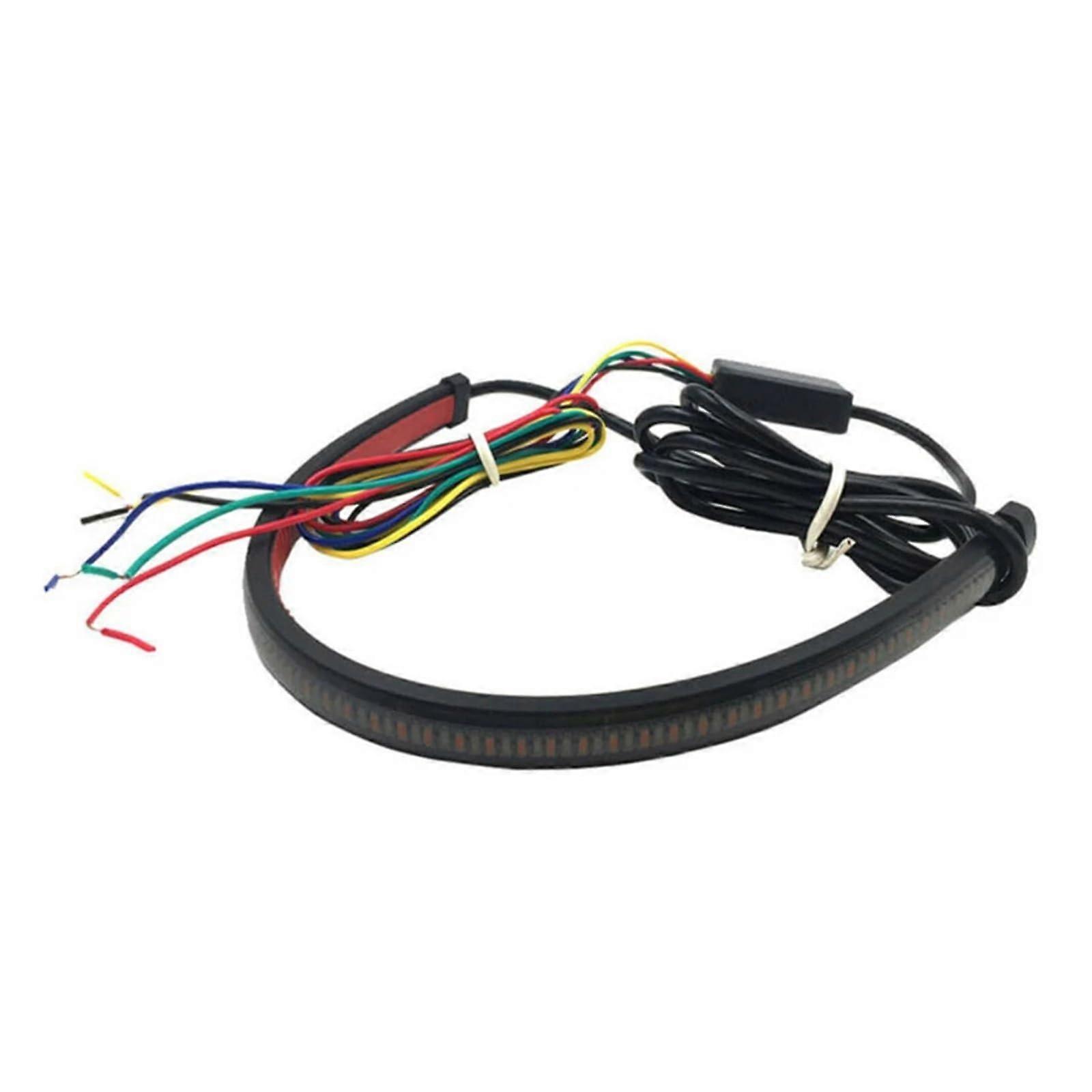 Motorbike Rear Light 30 Cm Flexible LED Strip Stop Turn Brake Tail Sequential Switchback Flasher Directional
