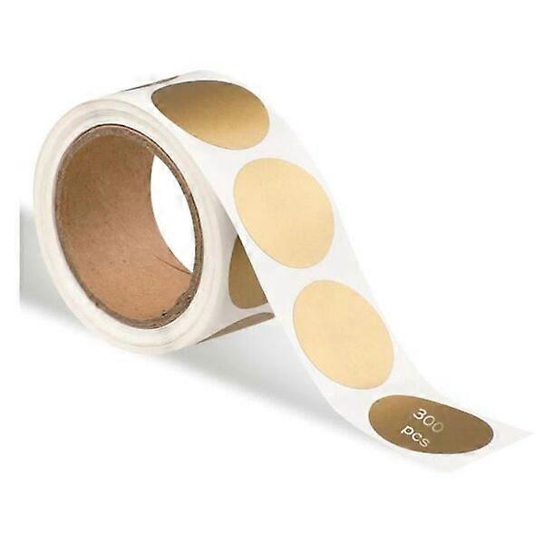 300 pieces of 2.5cm round scratch stickers, easy to scratch and show content without residual glue