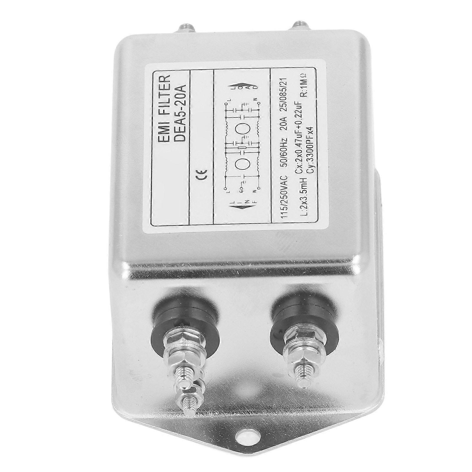 Noise Suppressor Power EMI Filter Single Phase Line Conditioner AC115V  50 60Hz